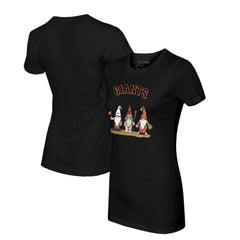 Black San Francisco Giants Tiny Turnip Women's Gnomes T-Shirt