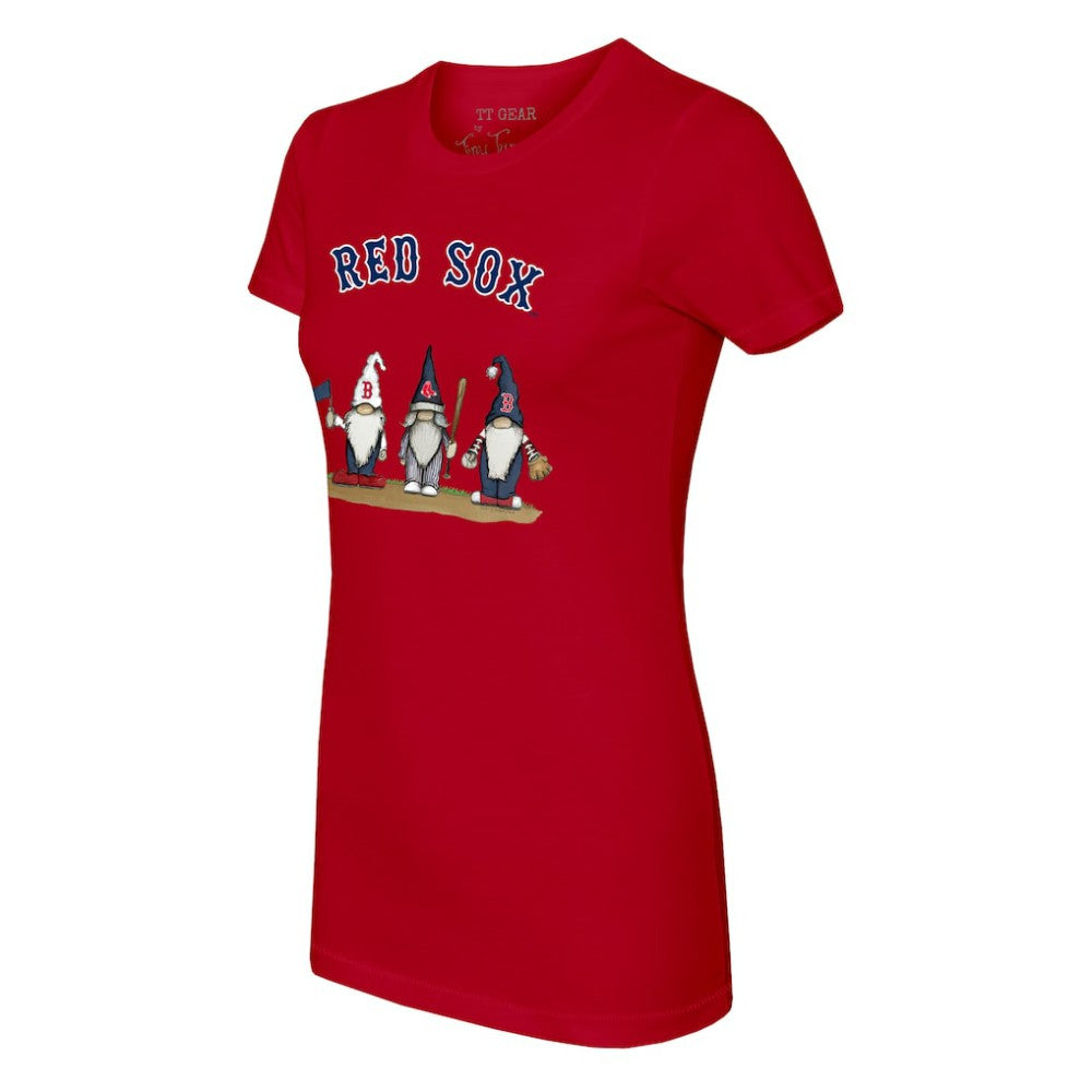 Red Boston Red Sox Tiny Turnip Women's Gnomes T-Shirt