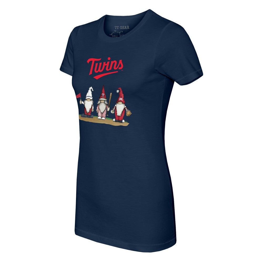 Navy Minnesota Twins Tiny Turnip Women's Gnomes T-Shirt