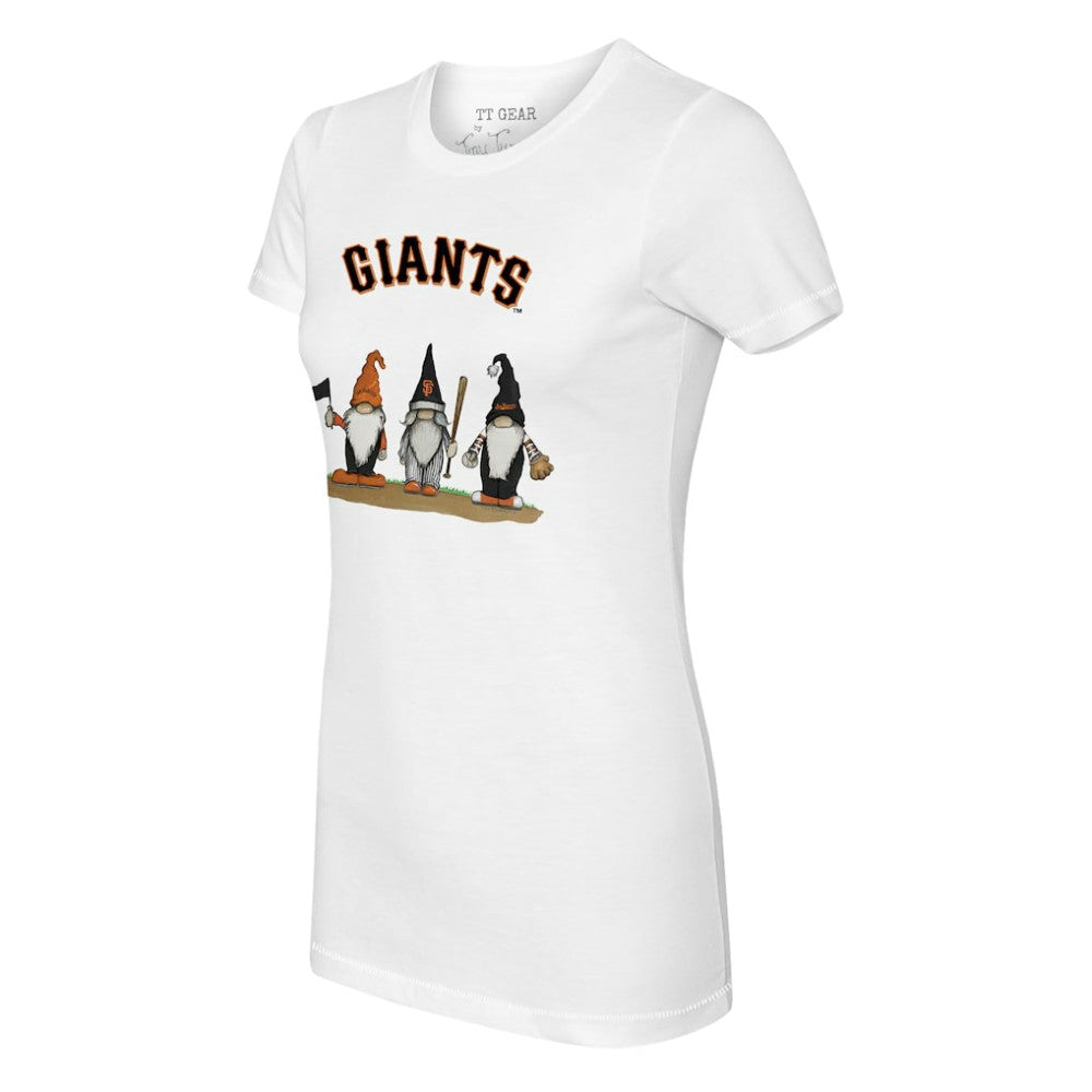 White San Francisco Giants Tiny Turnip Women's Gnomes T-Shirt