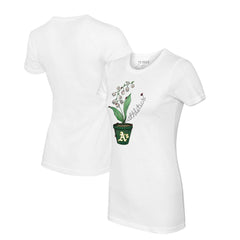 White Athletics Tiny Turnip Women's Lilies & Ladybugs T-Shirt