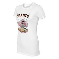 White San Francisco Giants Tiny Turnip Women's Mermaid T-Shirt