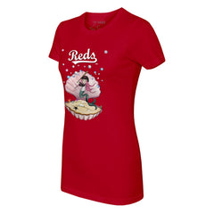 Red Cincinnati Reds Tiny Turnip Women's Mermaid T-Shirt