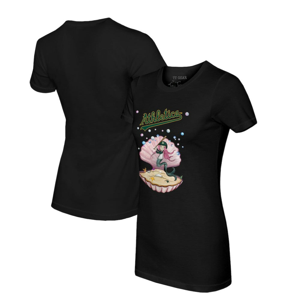 Black Athletics Tiny Turnip Women's Mermaid T-Shirt