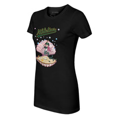 Black Athletics Tiny Turnip Women's Mermaid T-Shirt