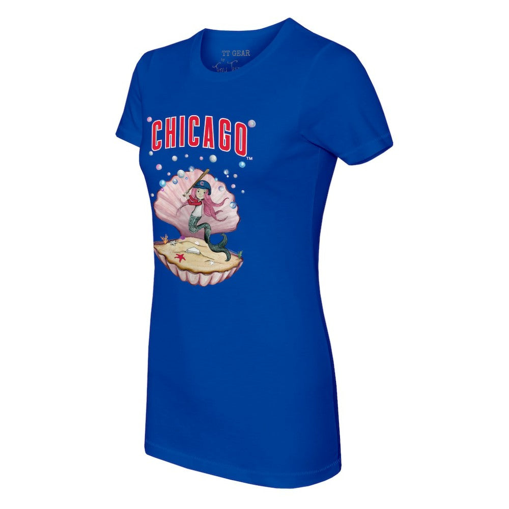 Royal Chicago Cubs Tiny Turnip Women's Mermaid T-Shirt