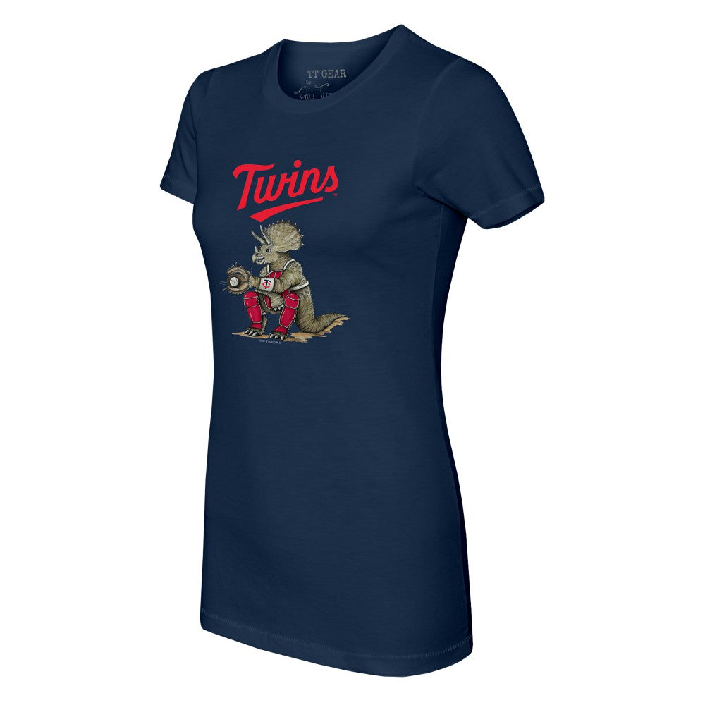 Navy Minnesota Twins Tiny Turnip Women's Triceratops T-Shirt