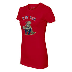 Red Boston Red Sox Tiny Turnip Women's Triceratops T-Shirt