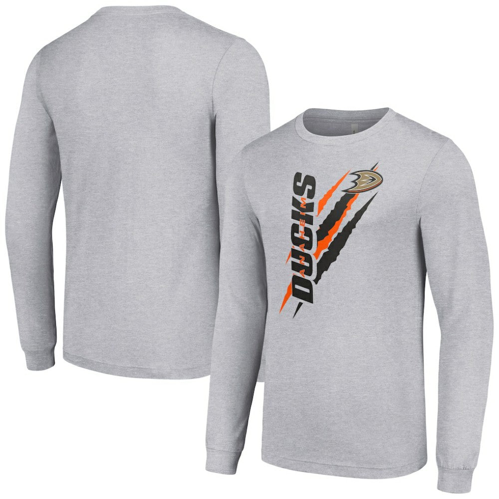 NHL Anaheim Ducks Starter Color Scratch Long-Sleeve T-Shirt