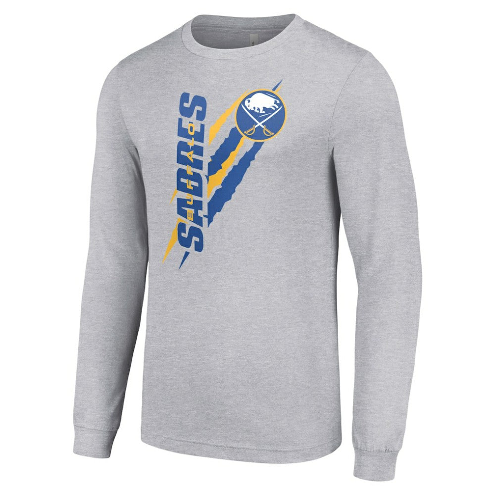 NHL Buffalo Sabres Starter Color Scratch Long-Sleeve T-Shirt