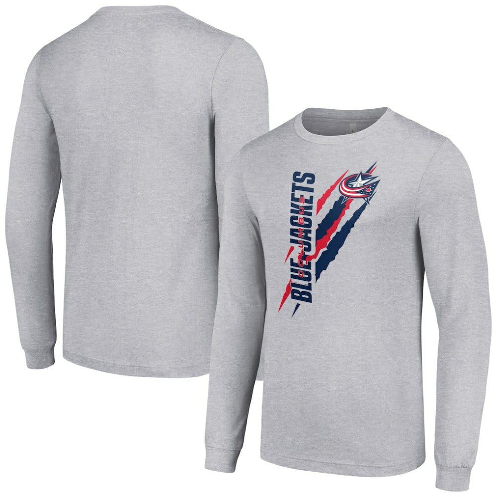 NHL Columbus Blue Jackets Starter Color Scratch Long-Sleeve T-Shirt