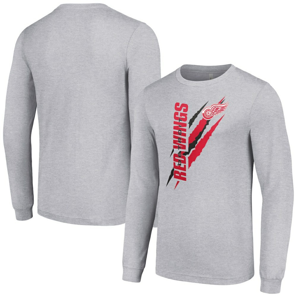 NHL Detroit Red Wings Starter Color Scratch Long-Sleeve T-Shirt