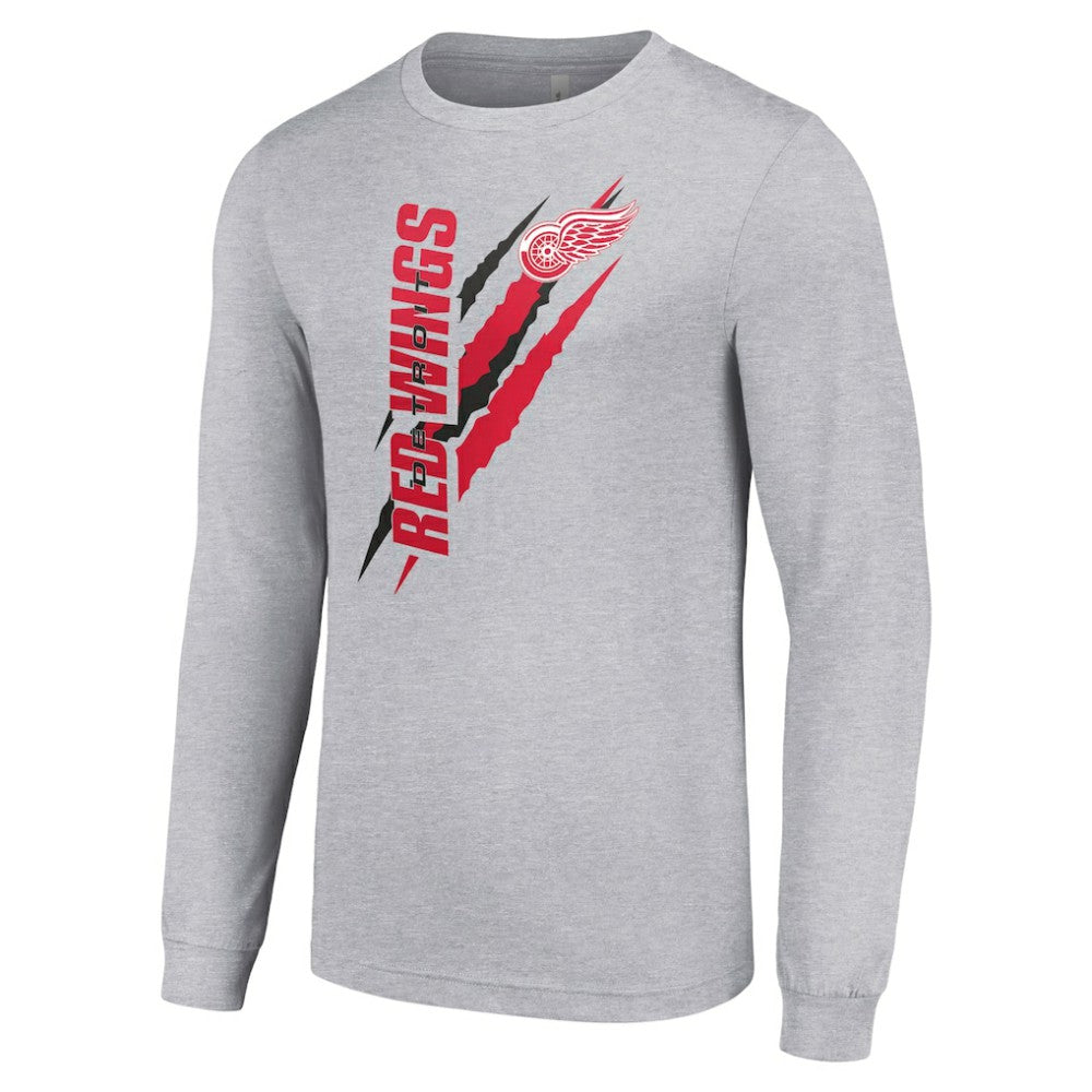 NHL Detroit Red Wings Starter Color Scratch Long-Sleeve T-Shirt