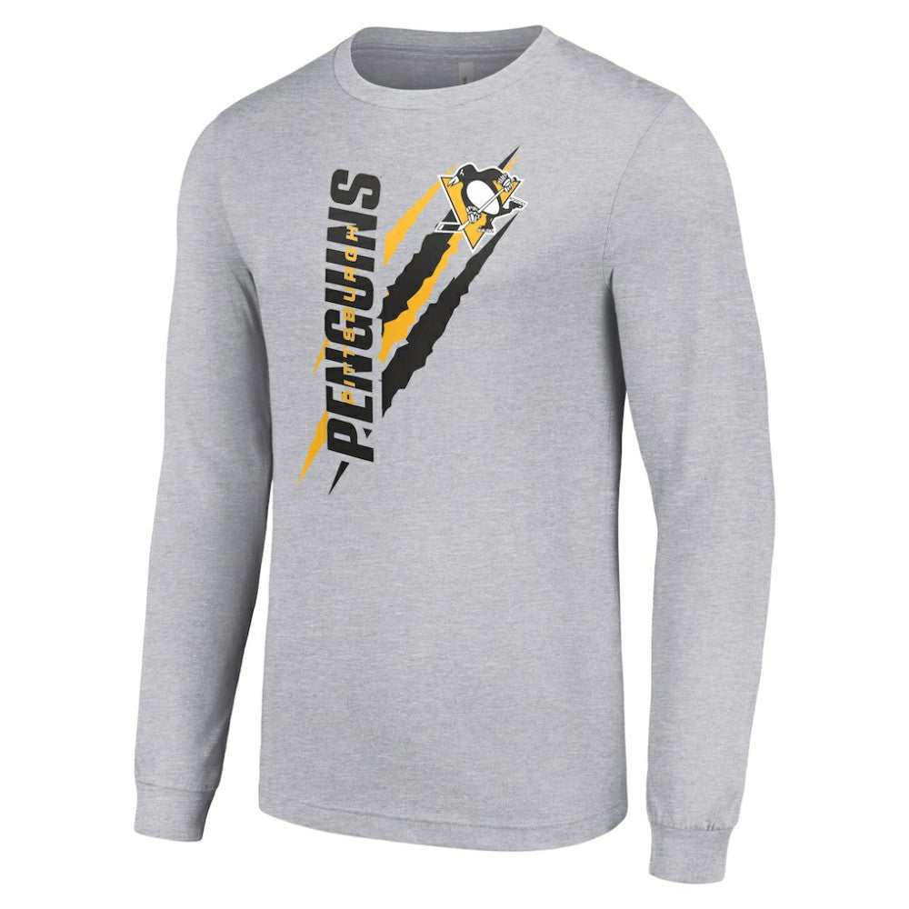 NHL Pittsburgh Penguins Starter Color Scratch Long-Sleeve T-Shirt