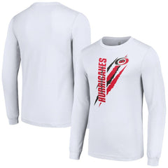 NHL Carolina Hurricanes Starter Color Scratch Long-Sleeve T-Shirt