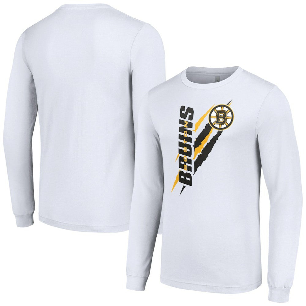 NHL Boston Bruins Starter Color Scratch Long-Sleeve T-Shirt