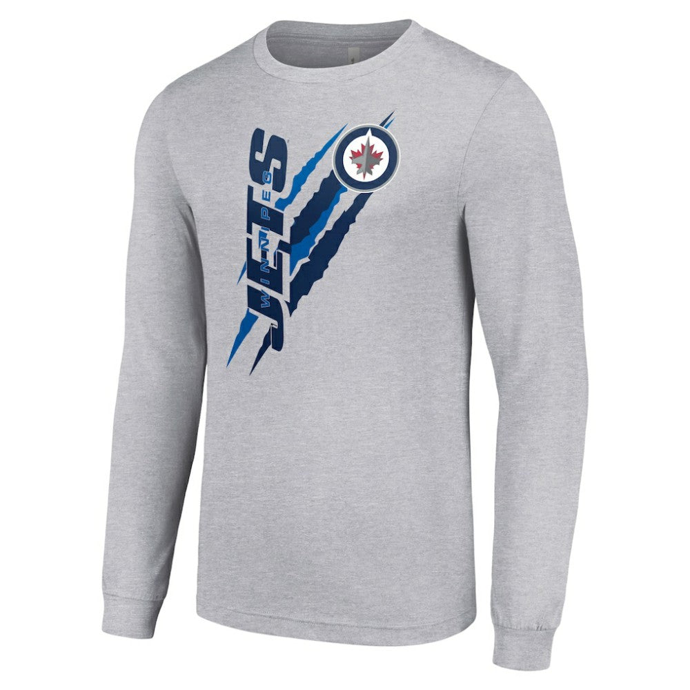 NHL Winnipeg Jets Starter Color Scratch Long-Sleeve T-Shirt