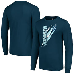 NHL Seattle Kraken Starter Color Scratch Long-Sleeve T-Shirt