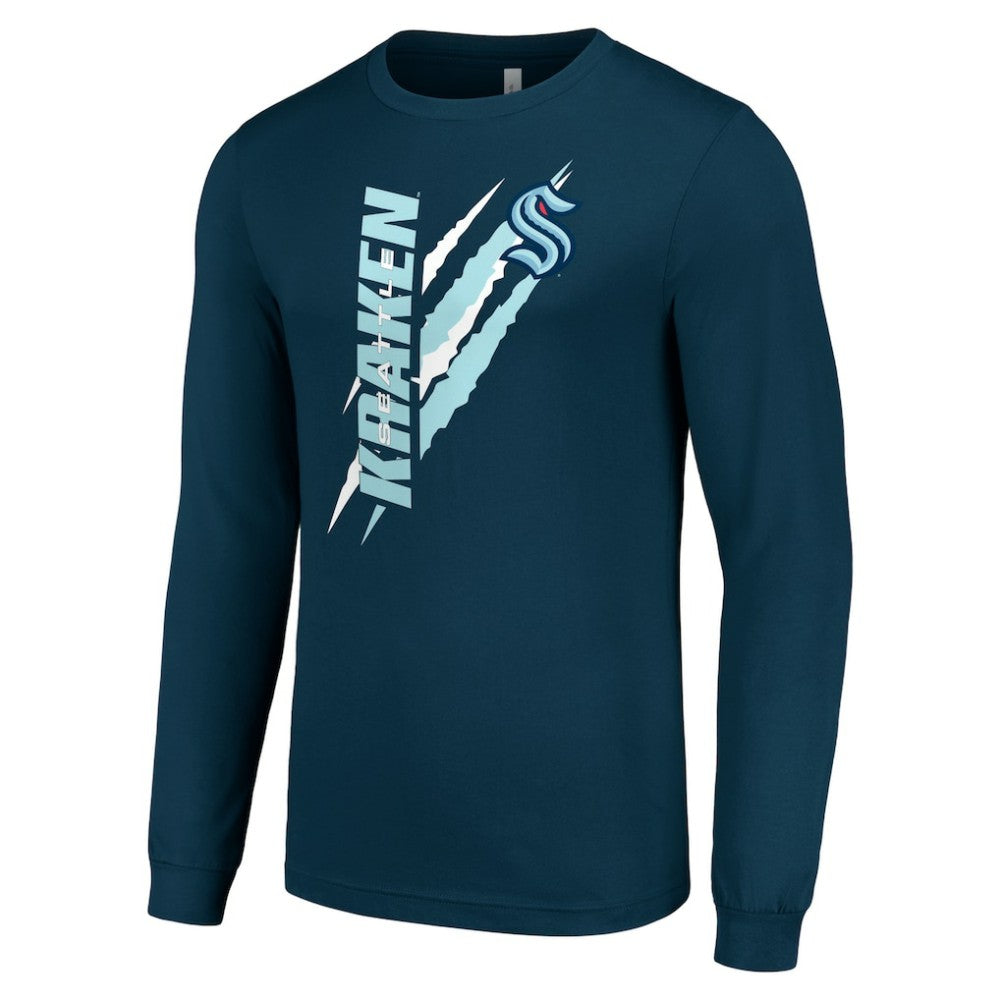 NHL Seattle Kraken Starter Color Scratch Long-Sleeve T-Shirt