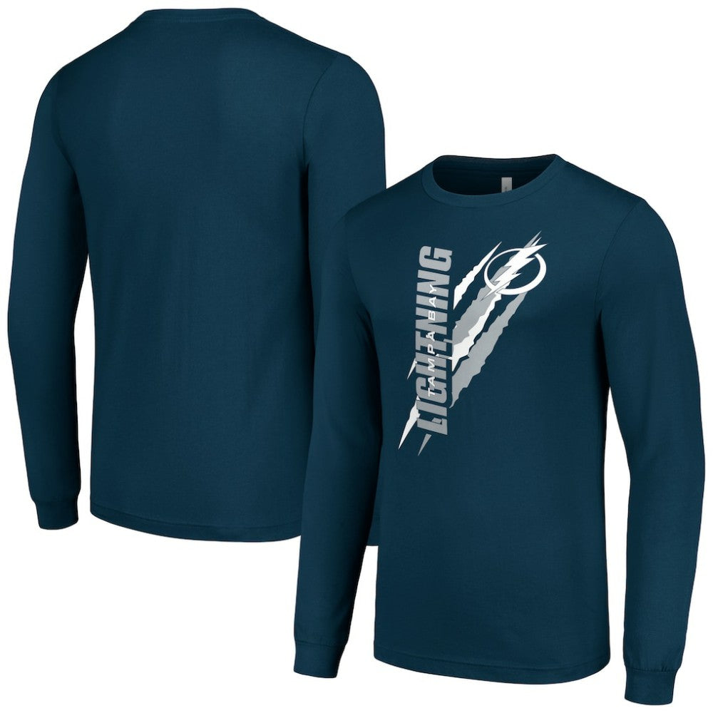 NHL Tampa Bay Lightning Starter Color Scratch Long-Sleeve T-Shirt