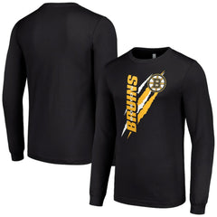 NHL Boston Bruins Starter Color Scratch Long-Sleeve T-Shirt
