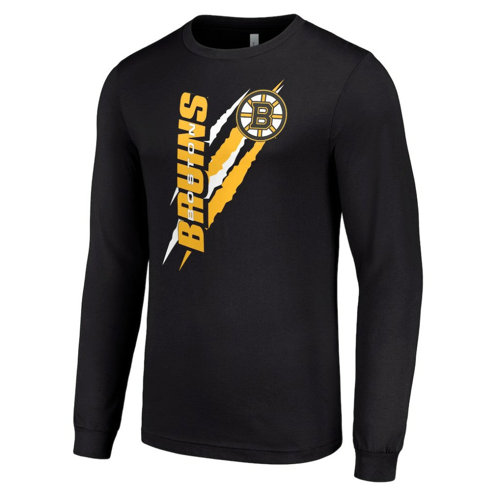 NHL Boston Bruins Starter Color Scratch Long-Sleeve T-Shirt