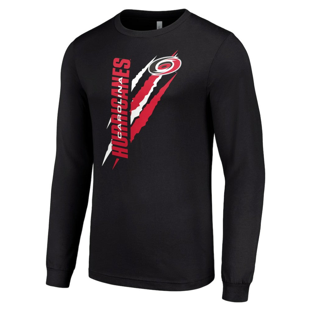 NHL Carolina Hurricanes Starter Color Scratch Long-Sleeve T-Shirt