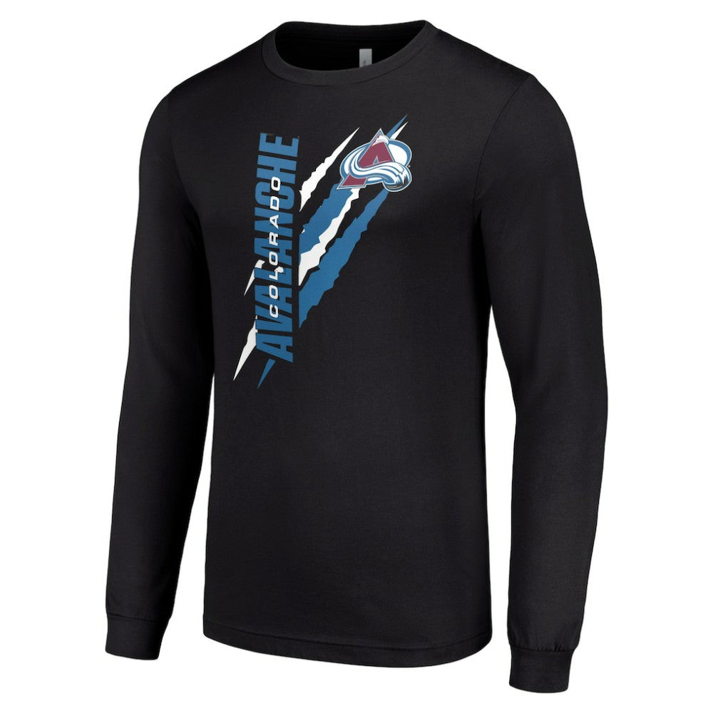 NHL Colorado Avalanche Starter Color Scratch Long-Sleeve T-Shirt