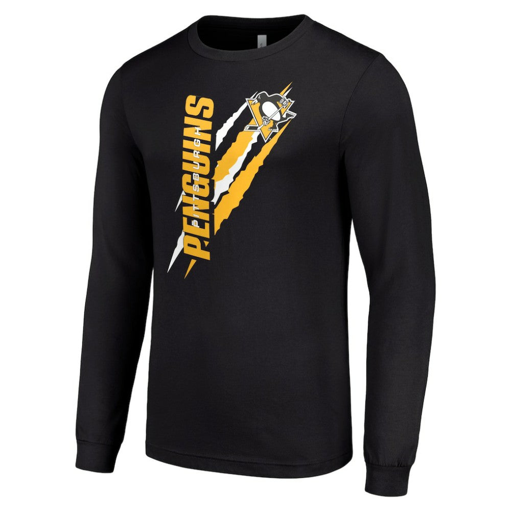 NHL Pittsburgh Penguins Starter Color Scratch Long-Sleeve T-Shirt