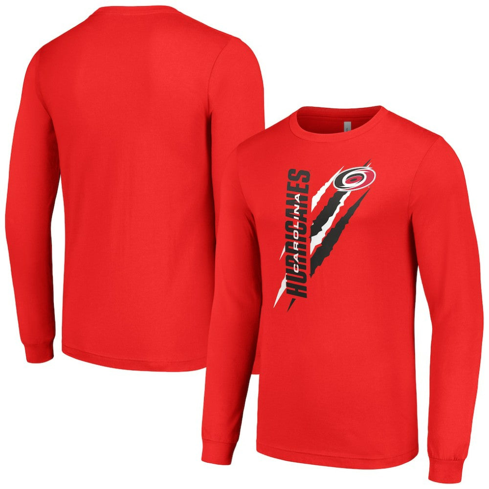NHL Carolina Hurricanes Starter Color Scratch Long-Sleeve T-Shirt
