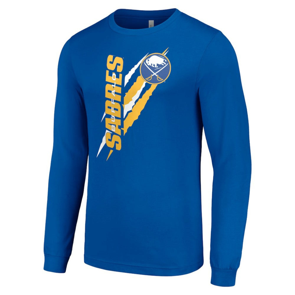 NHL Buffalo Sabres Starter Color Scratch Long-Sleeve T-Shirt