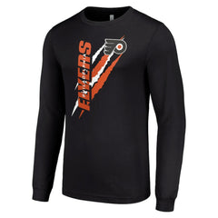 NHL Philadelphia Flyers Starter Color Scratch Long-Sleeve T-Shirt