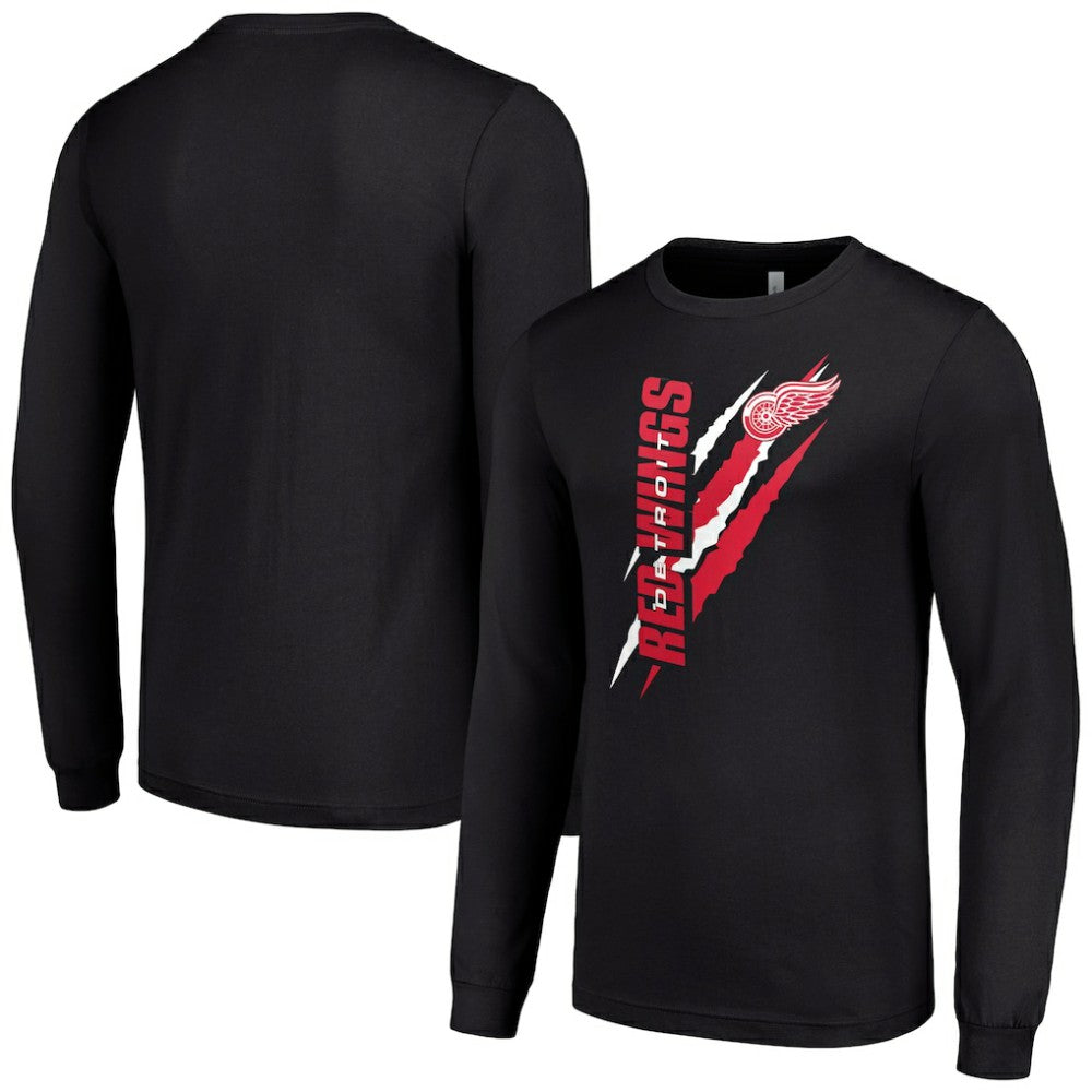 NHL Detroit Red Wings Starter Color Scratch Long-Sleeve T-Shirt