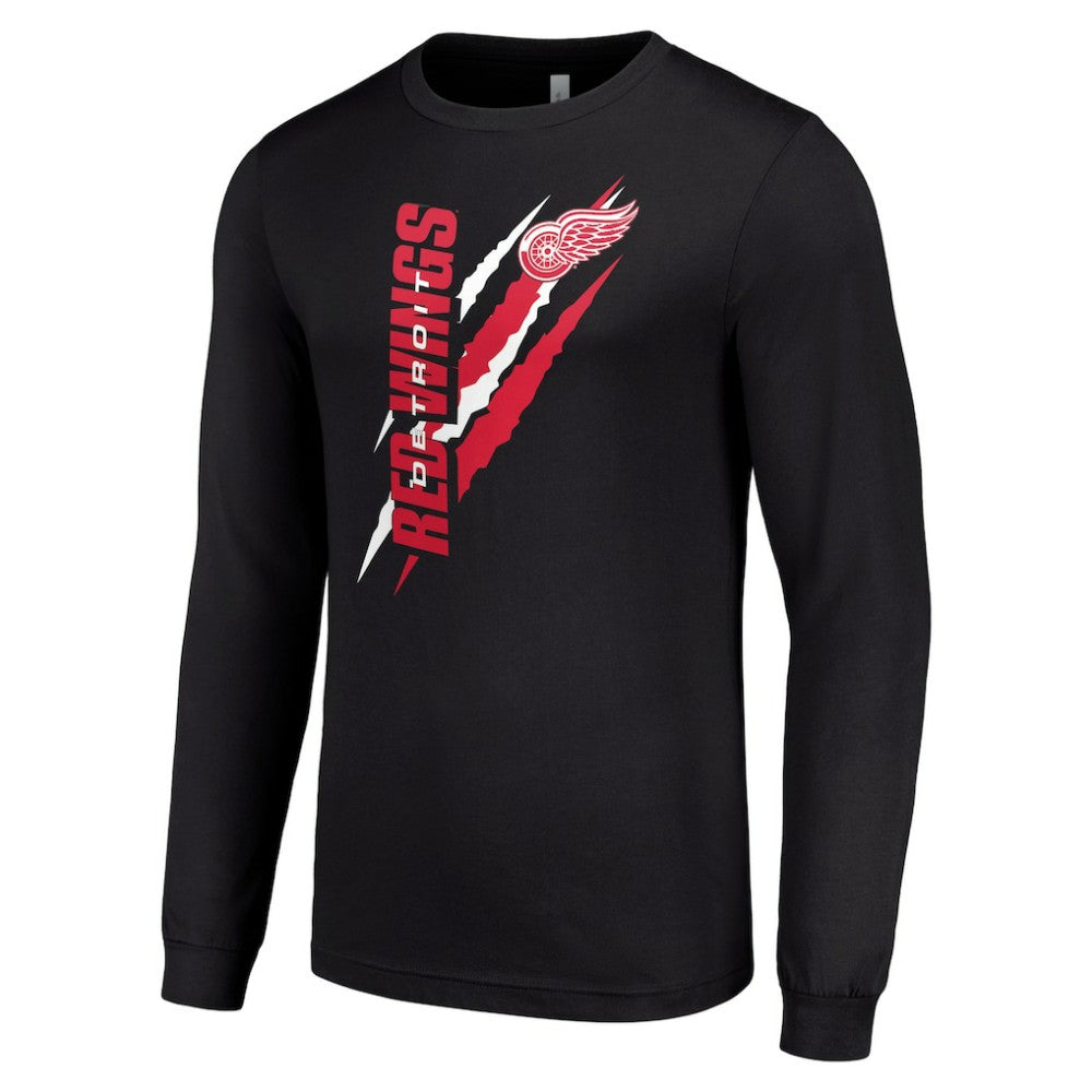 NHL Detroit Red Wings Starter Color Scratch Long-Sleeve T-Shirt