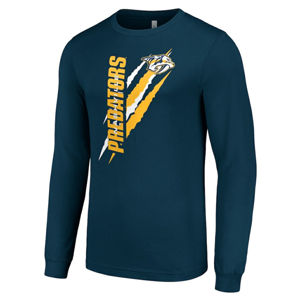 NHL Nashville Predators Starter Color Scratch Long-Sleeve T-Shirt