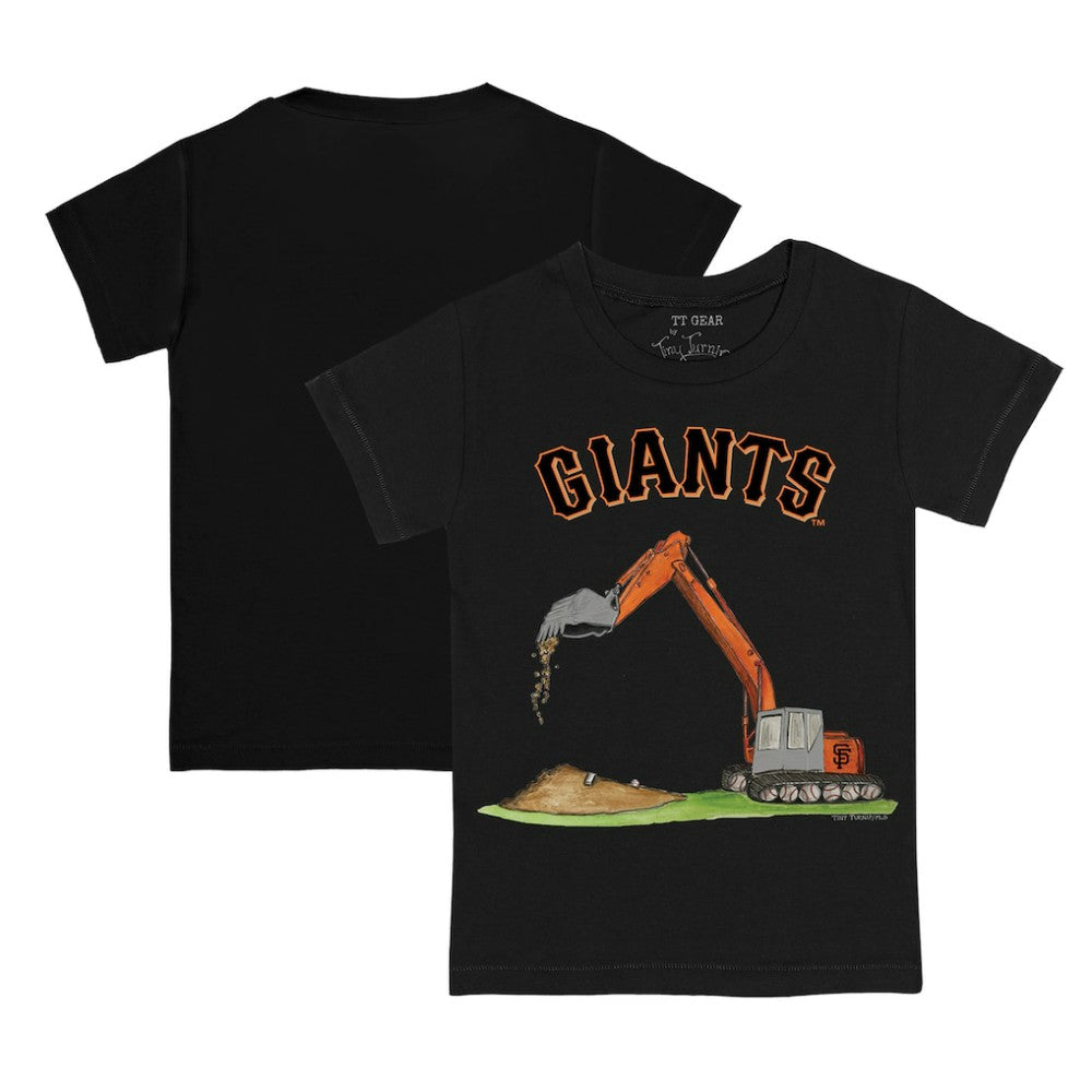 Black San Francisco Giants Tiny Turnip Youth Excavator T-Shirt