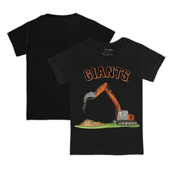 Black San Francisco Giants Tiny Turnip Youth Excavator T-Shirt