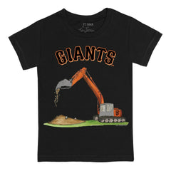 Black San Francisco Giants Tiny Turnip Youth Excavator T-Shirt