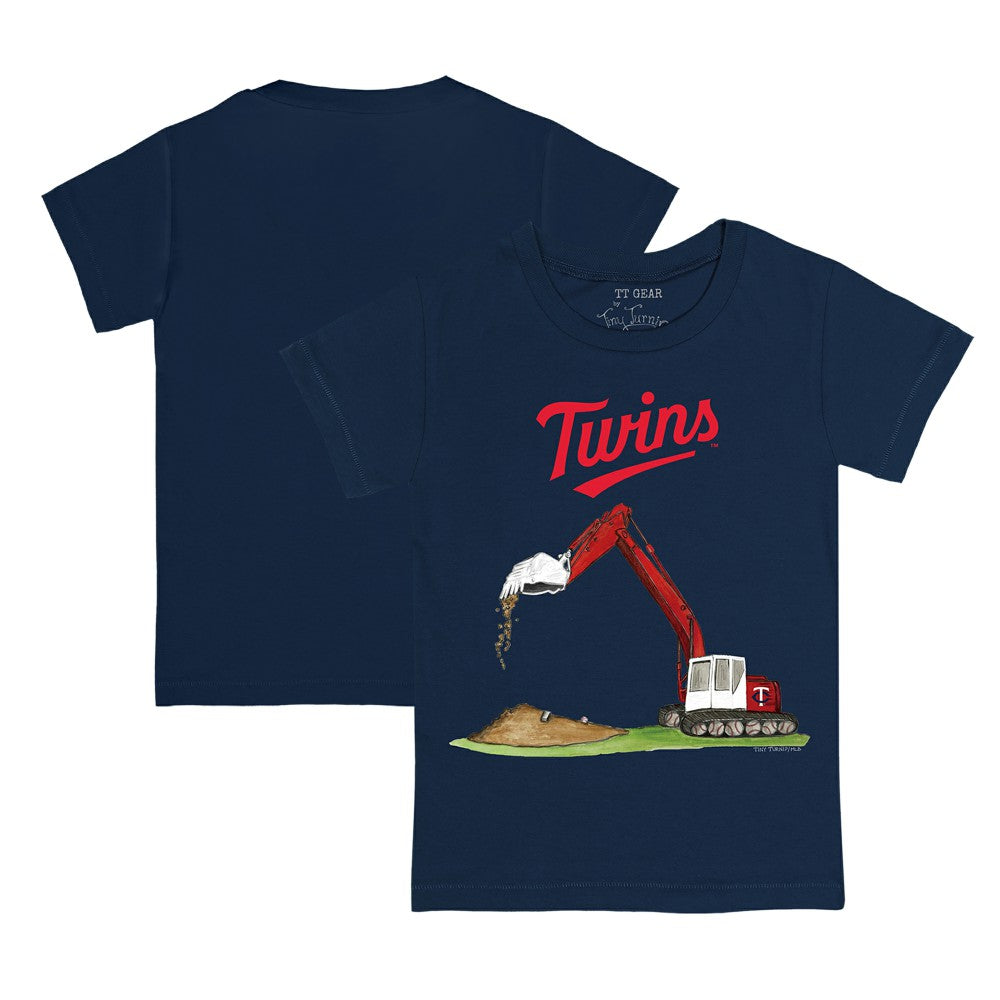 Navy Minnesota Twins Tiny Turnip Youth Excavator T-Shirt