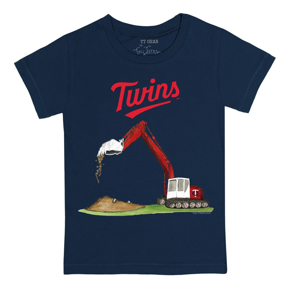Navy Minnesota Twins Tiny Turnip Youth Excavator T-Shirt
