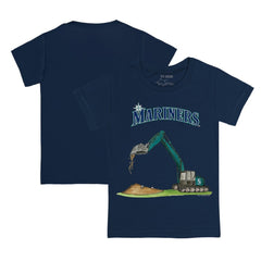 Navy Seattle Mariners Tiny Turnip Youth Excavator T-Shirt