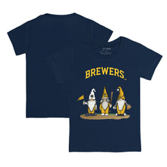 Navy Milwaukee Brewers Tiny Turnip Youth Gnomes T-Shirt