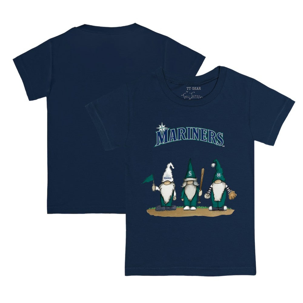 Navy Seattle Mariners Tiny Turnip Youth Gnomes T-Shirt