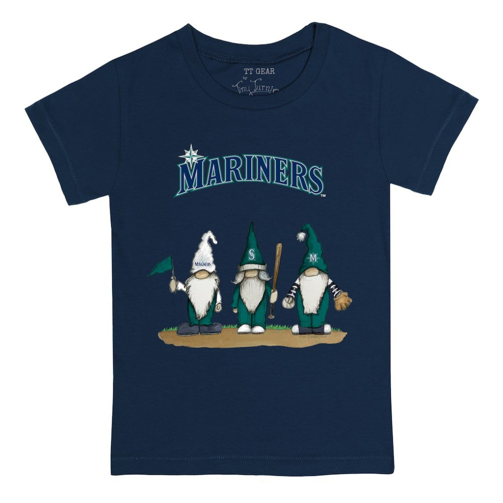 Navy Seattle Mariners Tiny Turnip Youth Gnomes T-Shirt