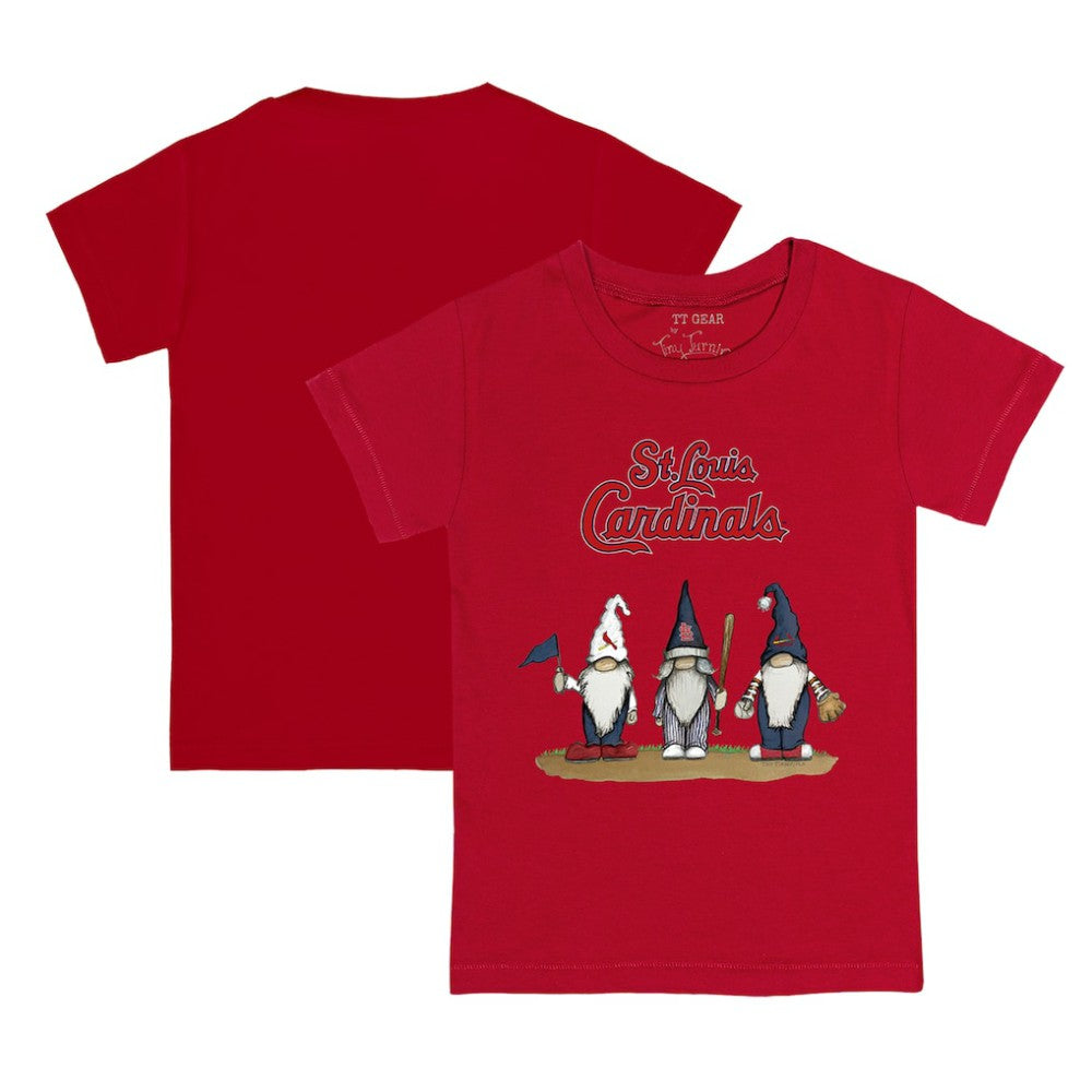 Red St. Louis Cardinals Tiny Turnip Youth Gnomes T-Shirt