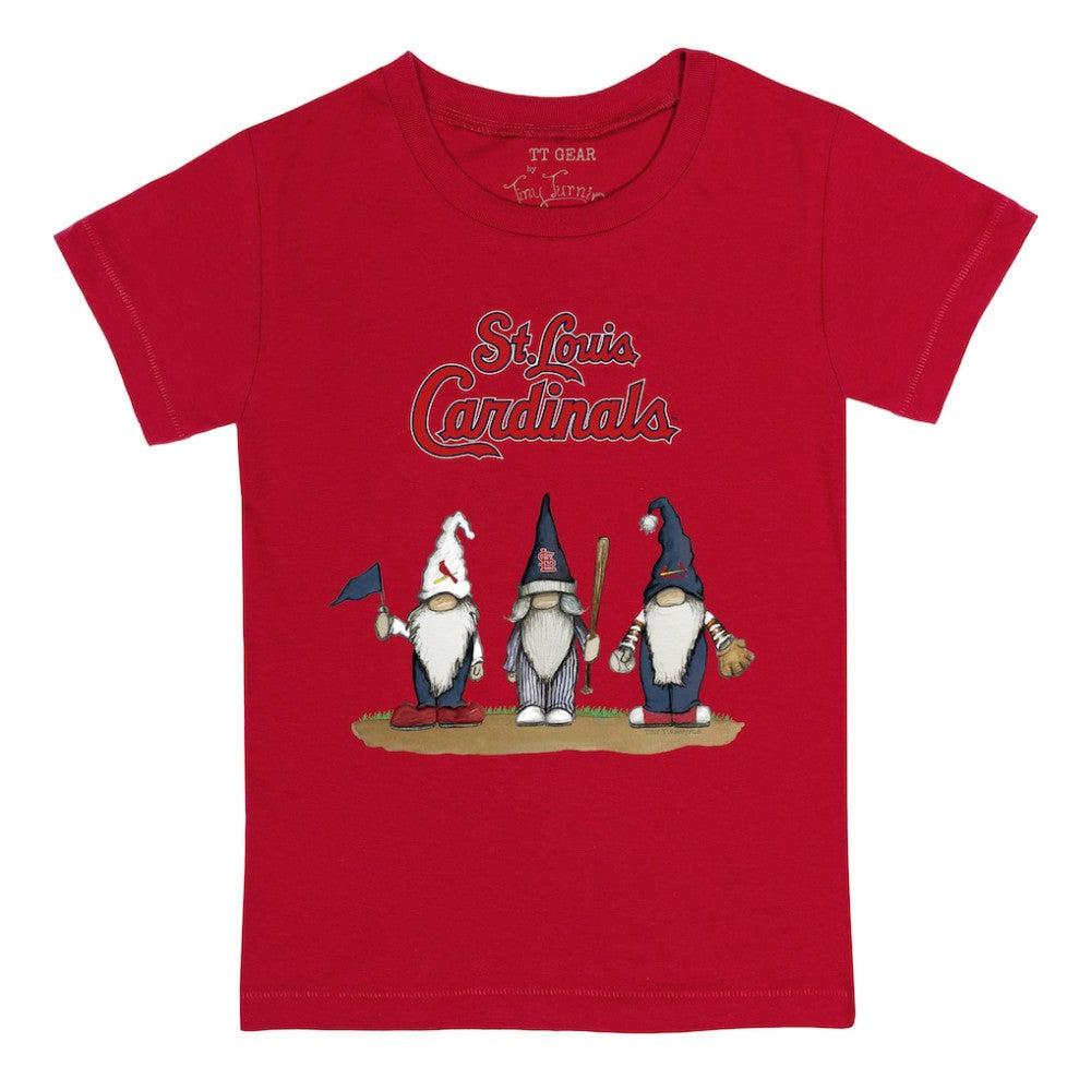 Red St. Louis Cardinals Tiny Turnip Youth Gnomes T-Shirt