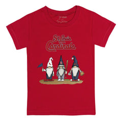 Red St. Louis Cardinals Tiny Turnip Youth Gnomes T-Shirt