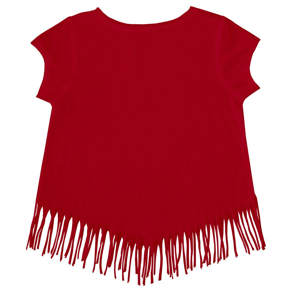 Red Cincinnati Reds Tiny Turnip Girls Youth Mermaid Fringe T-Shirt