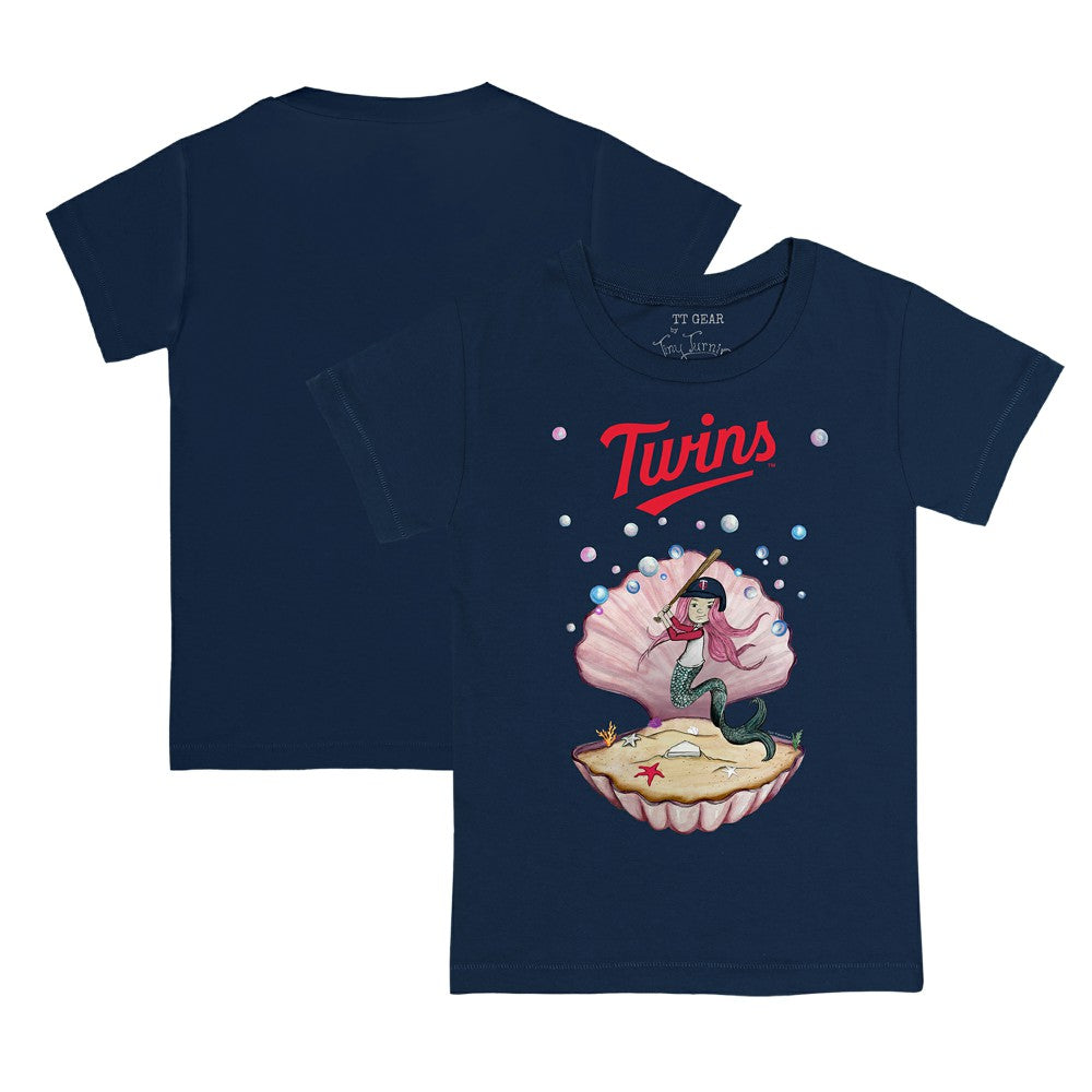 Navy Minnesota Twins Tiny Turnip Youth Mermaid T-Shirt