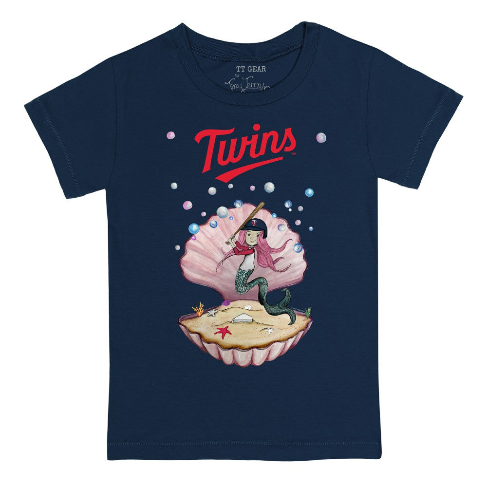 Navy Minnesota Twins Tiny Turnip Youth Mermaid T-Shirt